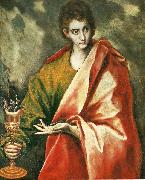 st john the evangelist El Greco